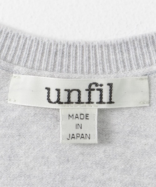 カーディガン unfil　crew-neck cardigan レディース unfil カーディガン unfil crew-neck cardigan レディース