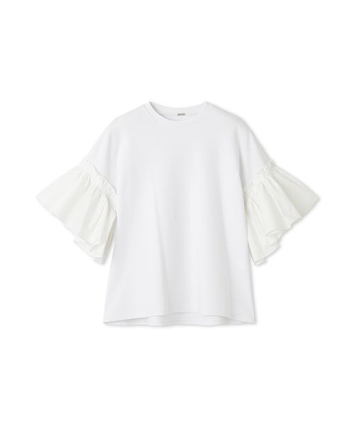 Mila Owen tシャツ スリーブデザインカットドッキングトップス