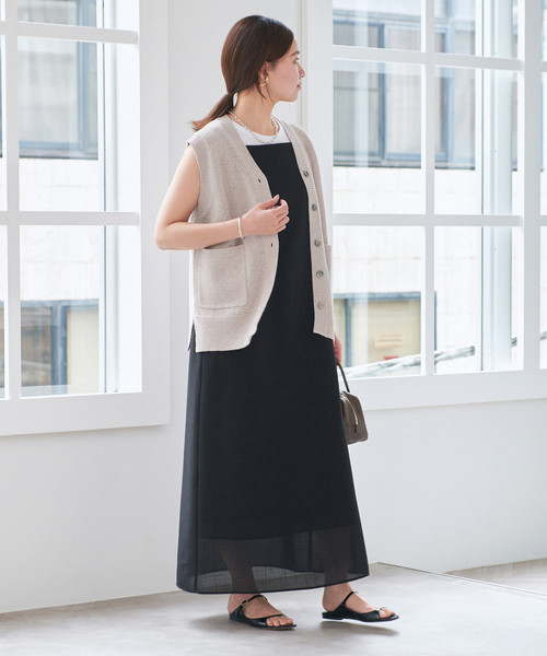 IENA ベスト ジレ テープヤーンベスト レディース : ZOZOTOWN