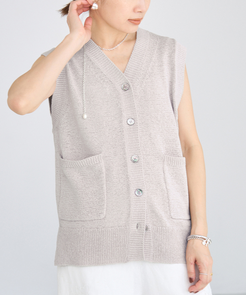 IENA テープヤーンジレ IENA（イエナ）の「テープヤーン ジレ（ベスト）」 - WEAR