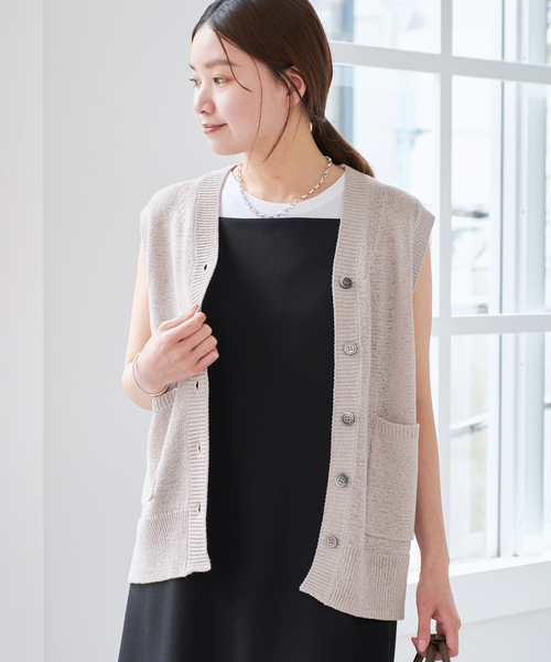 IENA ベスト ジレ テープヤーンベスト レディース : ZOZOTOWN