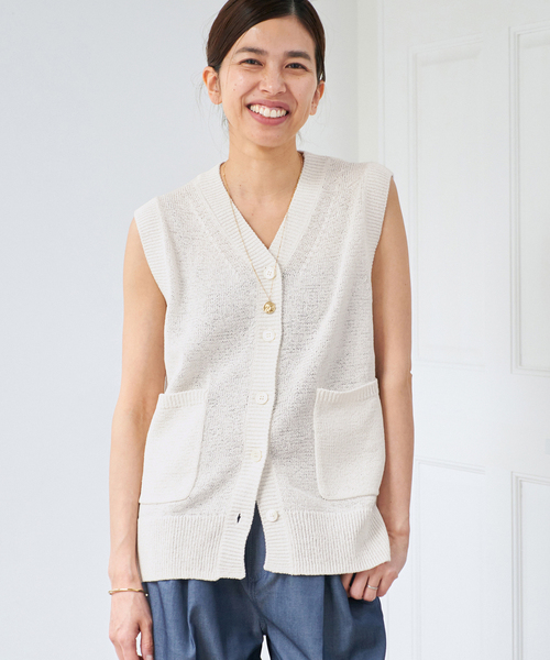 IENA テープヤーンジレ IENA ベスト ジレ テープヤーンベスト レディース : ZOZOTOWN