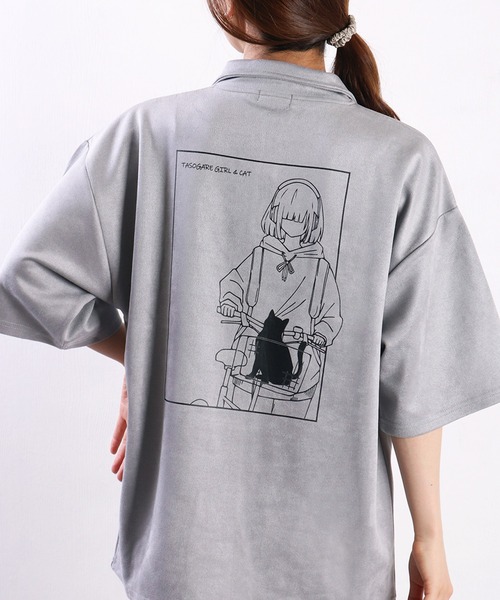 tシャツ フェイクスエード ハーフジップ プルオーバー レディース フェイクスエードハーフジッププルオーバー | Thevon.(ゼヴォン