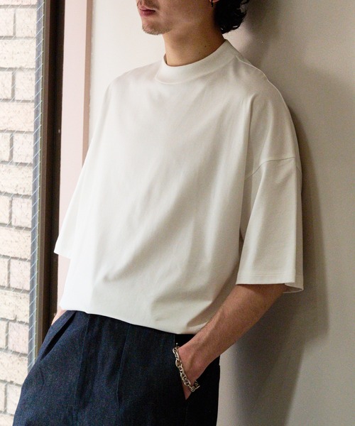 NewAnce（ニュアンス） tシャツ 「NewAnce」モックネックTee メンズ