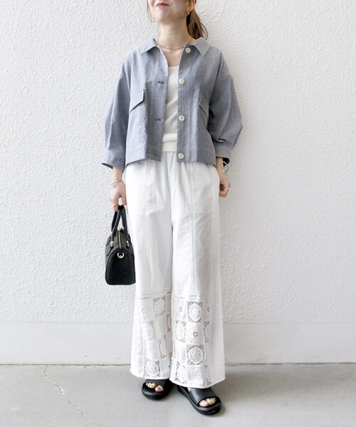 SHIPS any ブルゾン アウター any:「洗濯機可能」オックス ステッチ