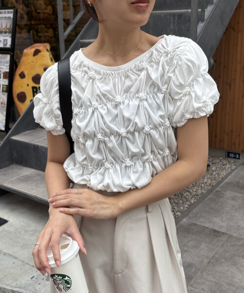 CAPRICIEUX LE'MAGE tシャツ 「WEB限定カラー/ブラウン追加