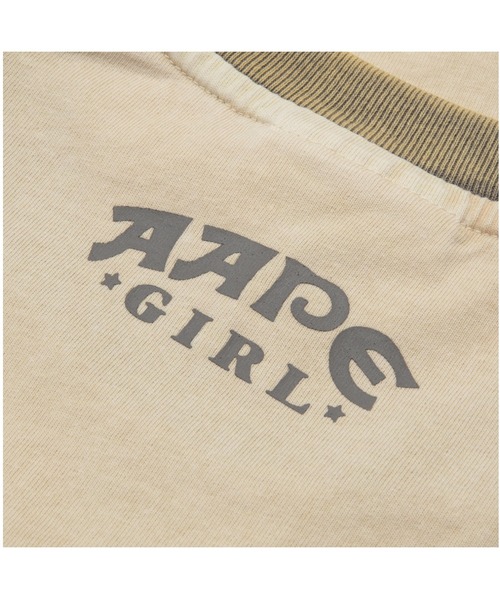tシャツ AAPE RAGLAN SLEEVE TEE レディース AAPE BY A BATHING APE tシャツ RAGLAN SLEEVE TEE レディース