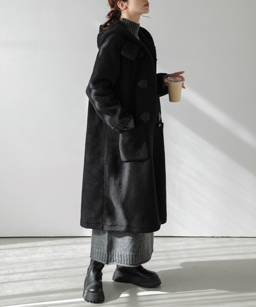 AMELY」 「La-gemme」ダッフルコート フリー ブラック レディース