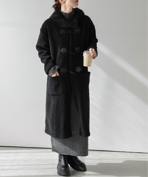 AMELY」 「La-gemme」ダッフルコート フリー ブラック レディース