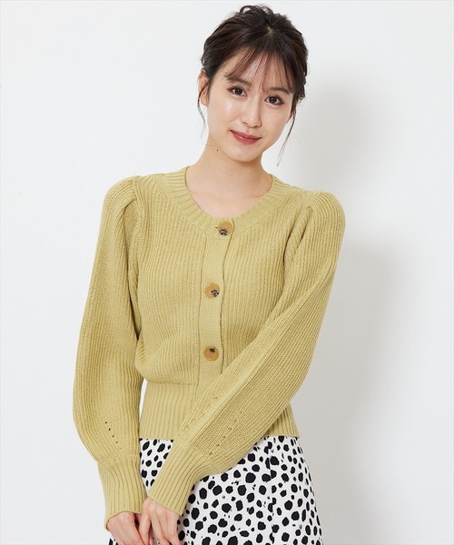 「SWINGLE」 ニットカーディガン MEDIUM クリーム レディース_画像2