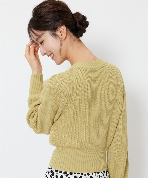 「SWINGLE」 ニットカーディガン MEDIUM クリーム レディース_画像4