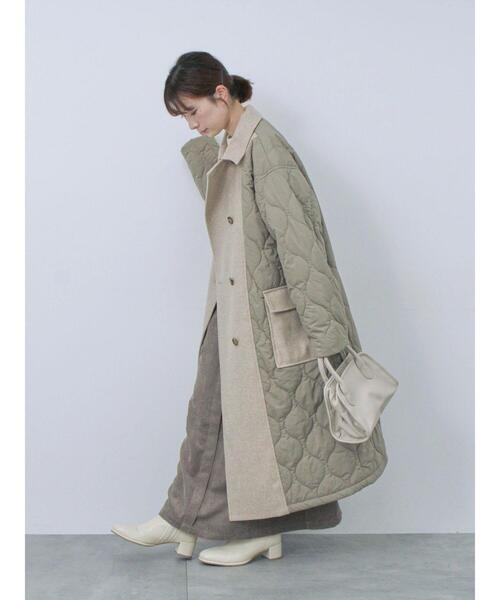 Samansa Mos2 blue（サマンサモスモスブルー） コート F モカ