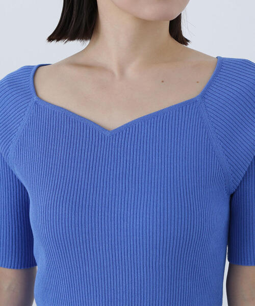 ニット セーター ラグランハートネックニット レディース NATURAL BEAUTY BASIC ニット セーター ラグランハートネック