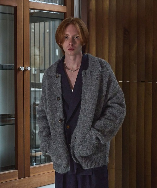 LURAKU ブラウン ニットカーディガン Mサイズ LURAKU ニットカーディガン M ブラウン メンズ : ZOZOTOWN Yahoo!店