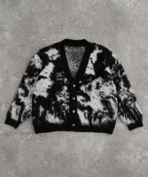 「ADRER」 ニットカーディガン S ネイビー メンズ_画像2