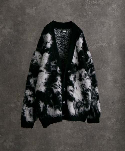 「ADRER」 ニットカーディガン S ネイビー メンズ_画像5