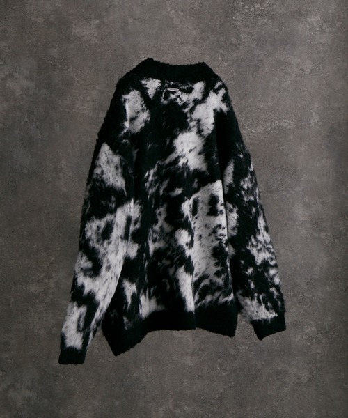 「ADRER」 ニットカーディガン S ネイビー メンズ_画像6