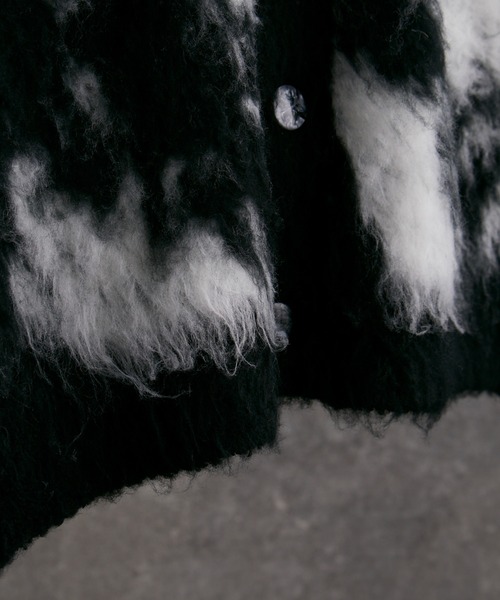 「ADRER」 ニットカーディガン S ネイビー メンズ_画像9