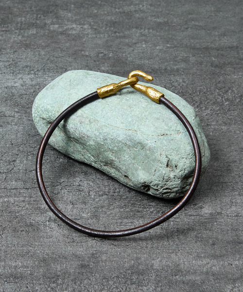 GILD アンクレット ギルド / Leather cord atypical hook anklet