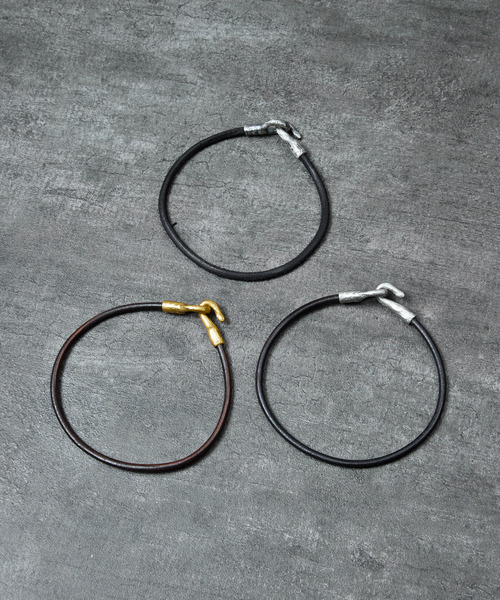 GILD アンクレット ギルド / Leather cord atypical hook anklet
