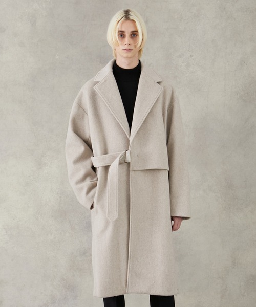 「PUBLIC TOKYO」 チェスターコート 1 ブラック メンズ_画像4