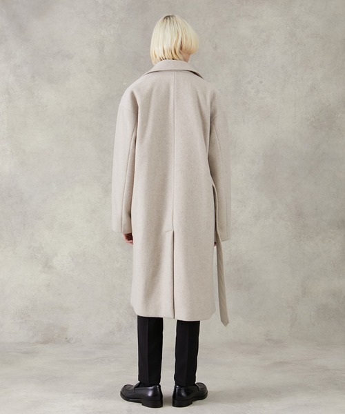 「PUBLIC TOKYO」 チェスターコート 1 ブラック メンズ_画像7