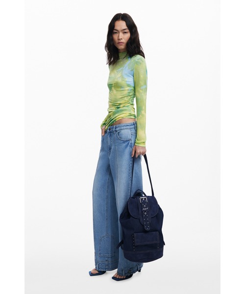 【超美品】Desigual デニムバックパック Desigual（デシグアル） デイバック リュック ミディアムサイズの