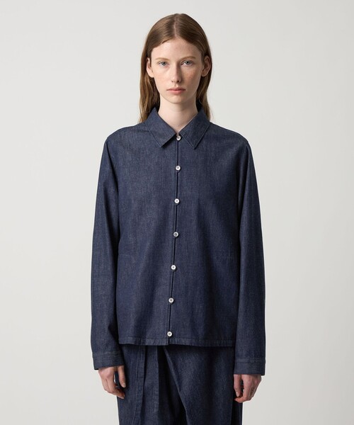 「Steven Alan」 半袖ブラウス M ネイビー レディース STEVEN ALAN 「Steven Alan」 半袖ブラウス M ネイビー