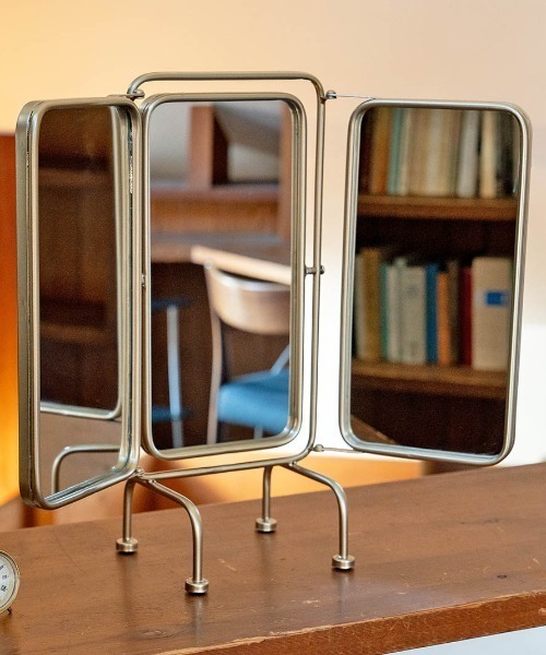 DULTON（ダルトン） 鏡 MIRROR WITH STEEL FRAME SATIN FINISH/ミラー