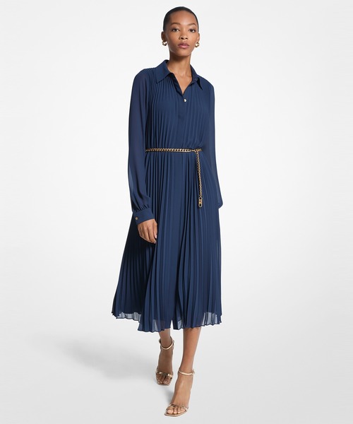 MICHAEL KORS（マイケルコース） シャツワンピース プリーツ ジョー