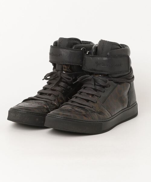 SAINT LAURENT ブラック ハイカットスニーカー Yves Saint Laurent 「Yves Laurent」 ハイカットスニーカー 41