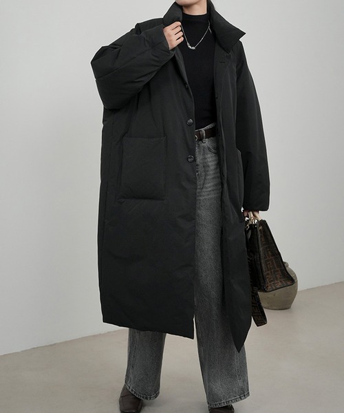 c.u.l ダウンコート ダウンジャケット 中綿 ボリューム ロングダウン