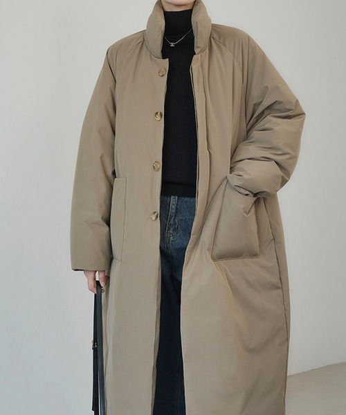 c.u.l ダウンコート ダウンジャケット 中綿 ボリューム ロングエコ