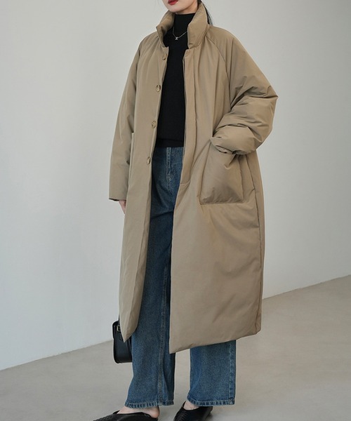 c.u.l ダウンコート ダウンジャケット 中綿 ボリューム ロングエコ