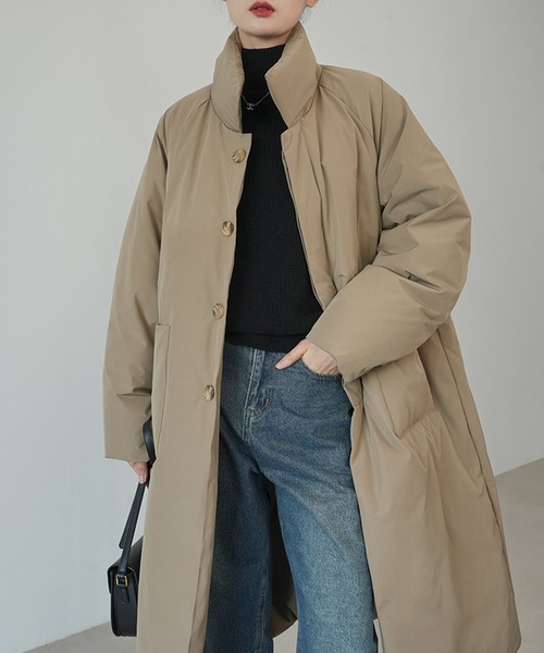 c.u.l ダウンコート ダウンジャケット 中綿 ボリューム ロングエコ