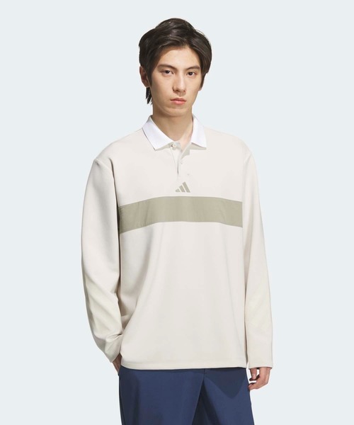 adidas スポーティー & リッチ 長袖ポロシャツ adidas（アディダス） ポロシャツ ポロシャツ 長袖「adidas Golf
