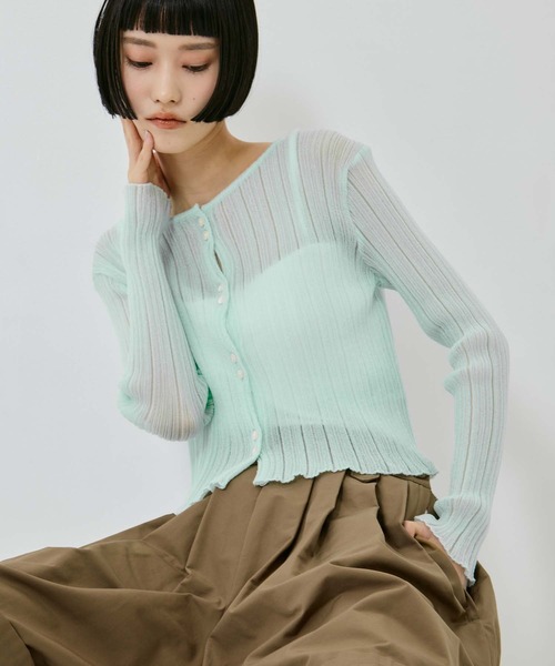 STUDIOUS リブニット  ステュディオス STUDIOUS/ステュディオス】SQUARE RIB KNIT/スクエアリブニット