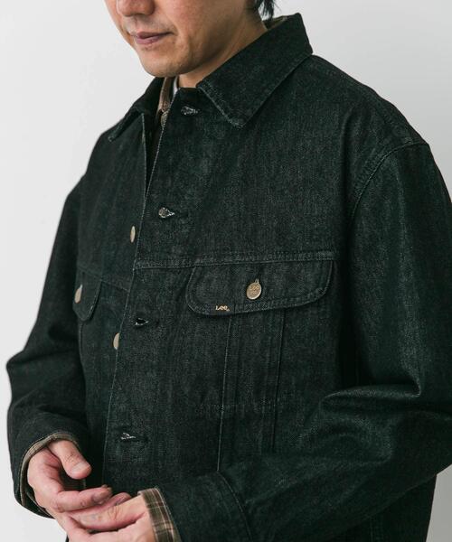 【美品】ブラック デニムジャケット Lee101×DOORS　サイズ42 Lee（リー） デニムジャケット gジャン 「別注」Lee101×DOORS JACKET