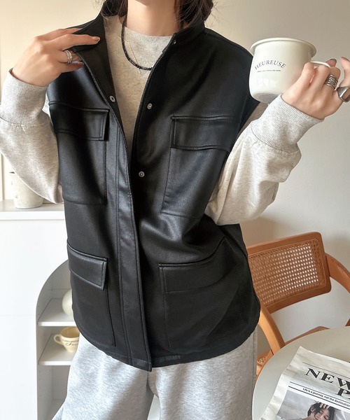 classicalelf（クラシカルエルフ） ベスト ジレ 羽織るだけで、モード