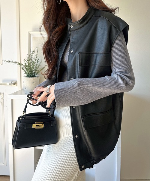 classicalelf（クラシカルエルフ） ベスト ジレ 羽織るだけで、モード