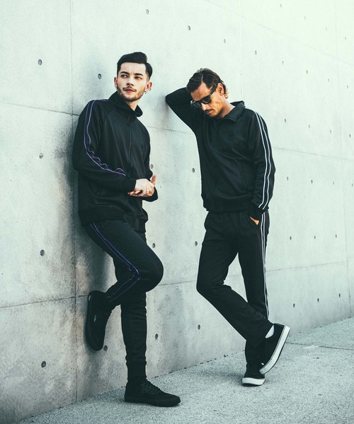 CRIMIE（クライミー） ジャージブルゾン - ブラック×ホワイト メンズ