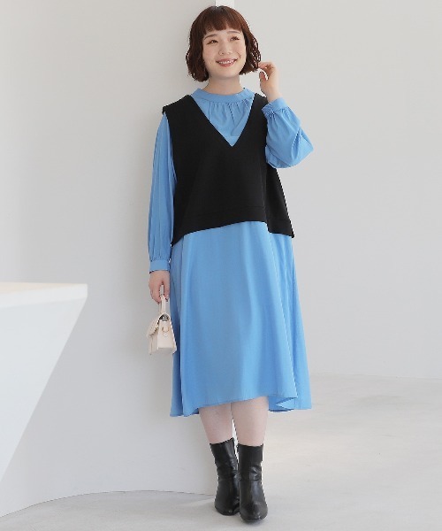 ワンピース　ミント　M MB mint breeze（エムビーミントブリーズ） ワンピース 「L〜5L 大きい