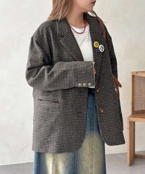 CPCM（シーピーシーエム） ジャケット テーラードジャケット 缶バッジ