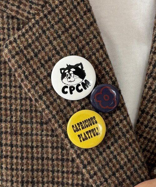CPCM（シーピーシーエム） ジャケット テーラードジャケット 缶バッジ