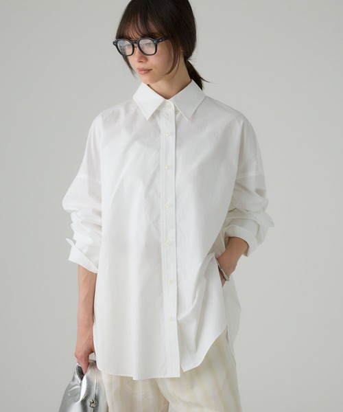 BABYLONE（バビロン） ブラウス シャツ ニュアンスオーバーシャツ