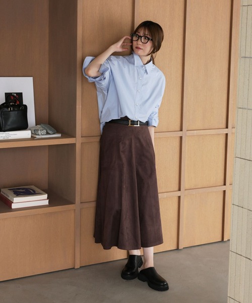 BABYLONE（バビロン） ブラウス シャツ ニュアンスオーバーシャツ