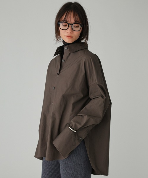 BABYLONE（バビロン） ブラウス シャツ ニュアンスオーバーシャツ