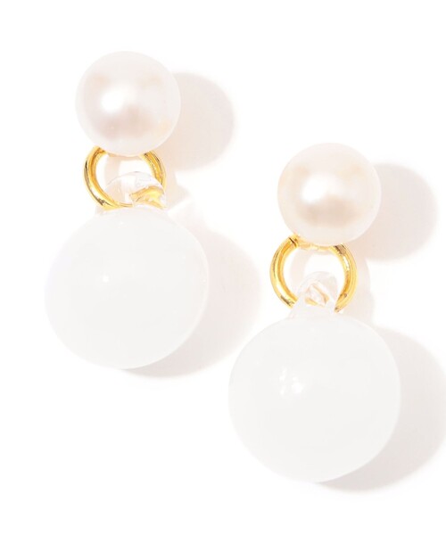 LEVENS JEWELS ピアス LEVENS JEWELS ピアス MINI GLASS HOOP レディース : ZOZOTOWN