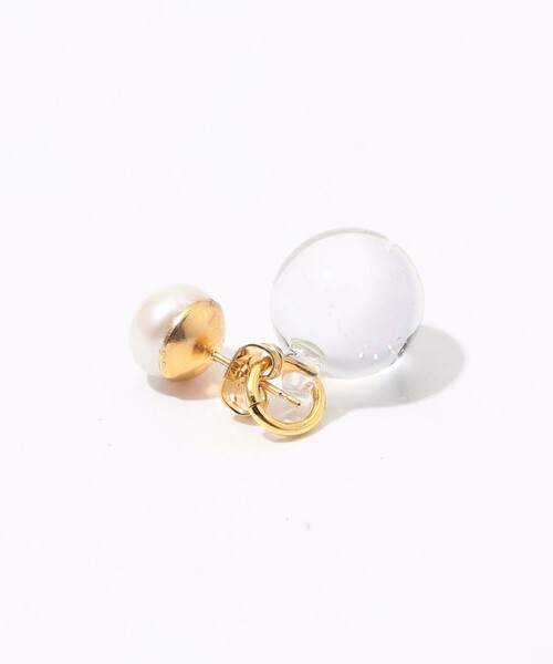 LEVENS JEWELS ピアス LEVENS JEWELS ピアス MINI GLASS HOOP レディース : ZOZOTOWN