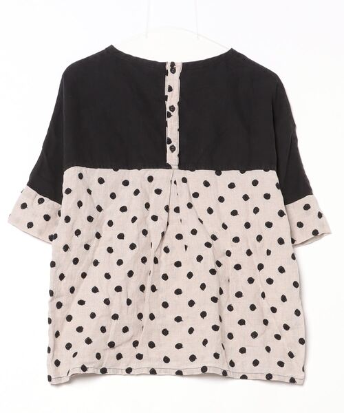 「Brocante」 ドット柄半袖ブラウス 2 ベージュ レディース_画像2